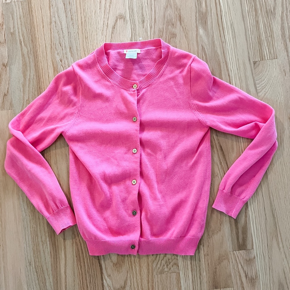 Pink CrewCuts button down cardigan size 10 girls
